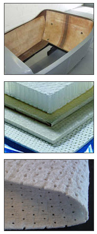 Flexible core mats